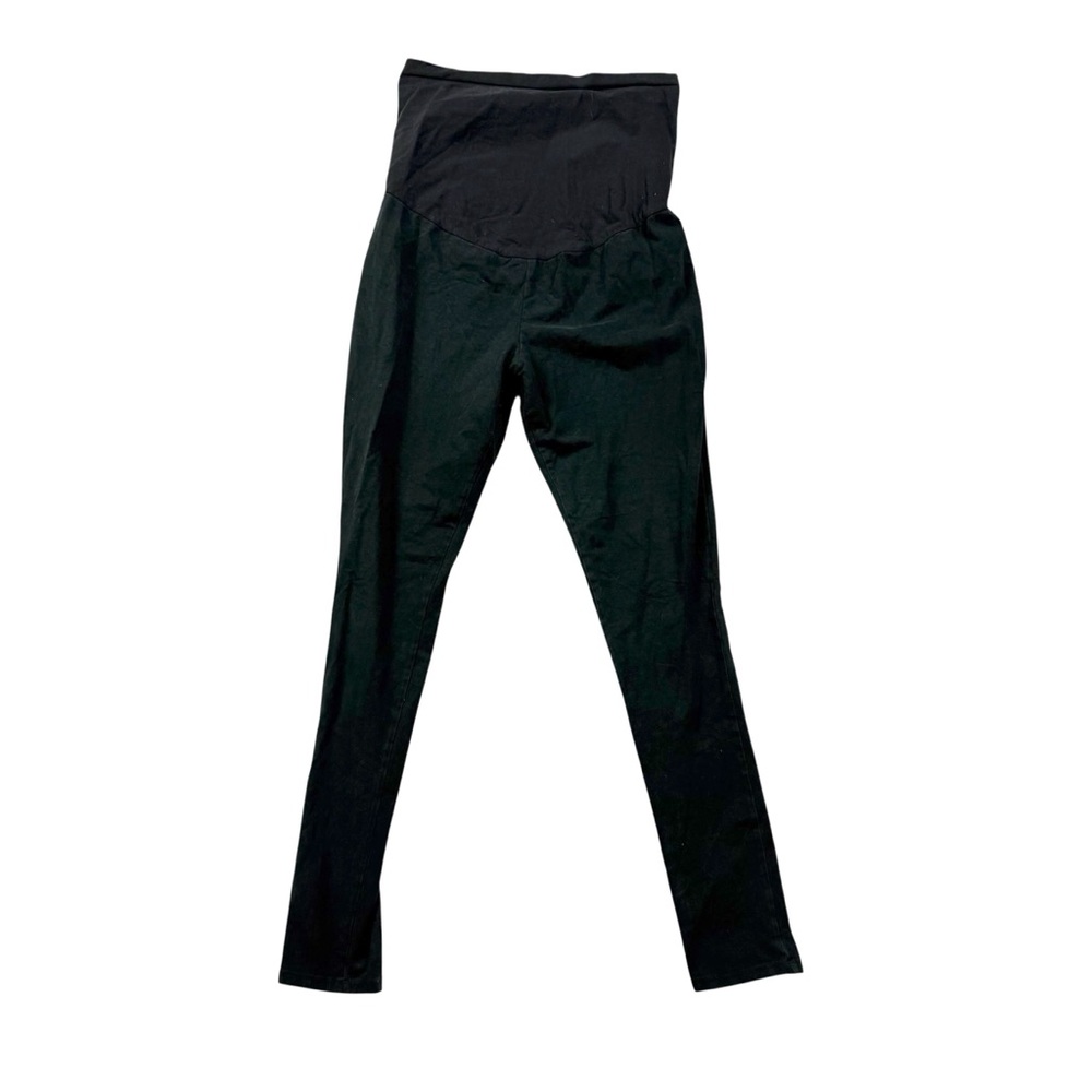 Liz Lange Maternity Leggings – Black (Full Belly Panel) Medium Cotton/Spandex